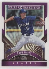 2015 Panini Elite Extra Edition Status Purple Die-Cut 27/150 Drew Finley #93 a3q