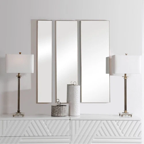 Uttermost 09631 Rowling 47 X 16 inch Gold Wall Mirrors, Set of 3 - Picture 2 of 8