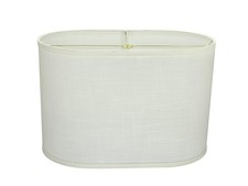 Ve 37051 Transitional Oval Hardback Shaped Spider Construction Lamp Shade Offwhi