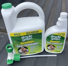 Simple Green Outdoor Odor Eliminator 32 oz Hose End Sprayer And 1 Gallon Refill
