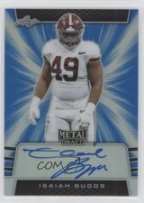 2019 Leaf Metal Draft Blue 8/35 Isaiah Buggs #BA-IB1 Auto 2a9