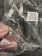 100Pack Bulk 6Cm/2.4 Inch Plain Blank Nickel Metal DIY Craft French Barrettes