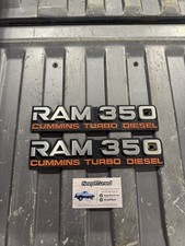 1992 Dodge Ram 350 D350 Cummins Turbo Diesel Fender Emblem Badge Oem Pair Of 2