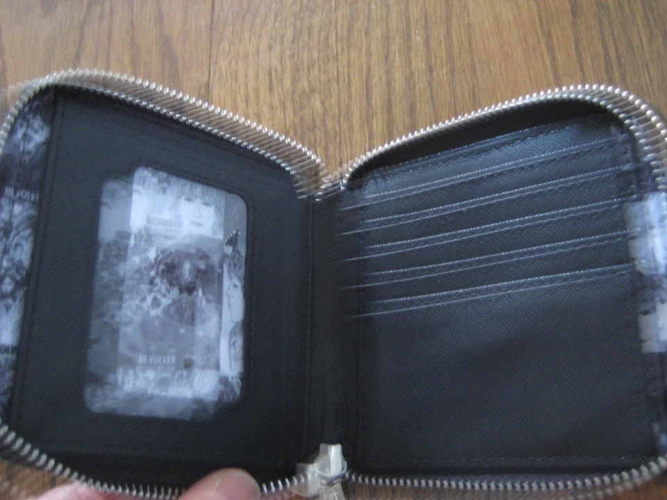 Cubierta de álbum revólver de The Beatles cremallera alrededor billetera John Lennon Paul McCartney Foto 3 de 3