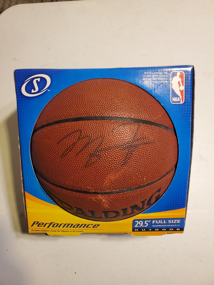 Michael Jordan Chicago Bulls Basketball Ball Signed Spalding