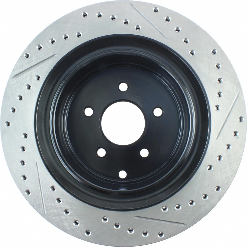 StopTech For Infiniti Q50 2014-2020 SportStop Slotted & Drilled Brake Rotor - Image 2 of 4