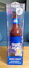 "Bud Light" Glass Bottle Bluetooth Speaker W/ Color Changing LED Light - 2023