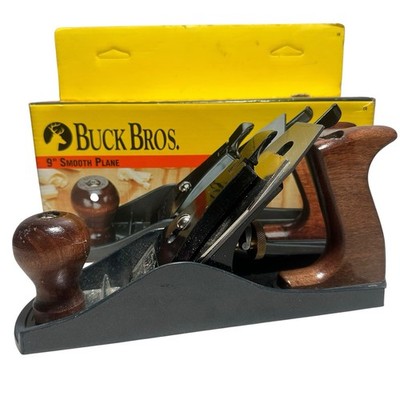 Buck Bros USA 9'' Bench Plane Wood Smooth Shave Hand Planer Woodworking Tool