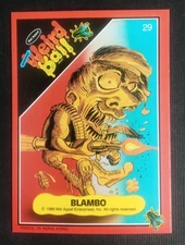 1986 Mel Appel Weird Ball Card Blambo #29