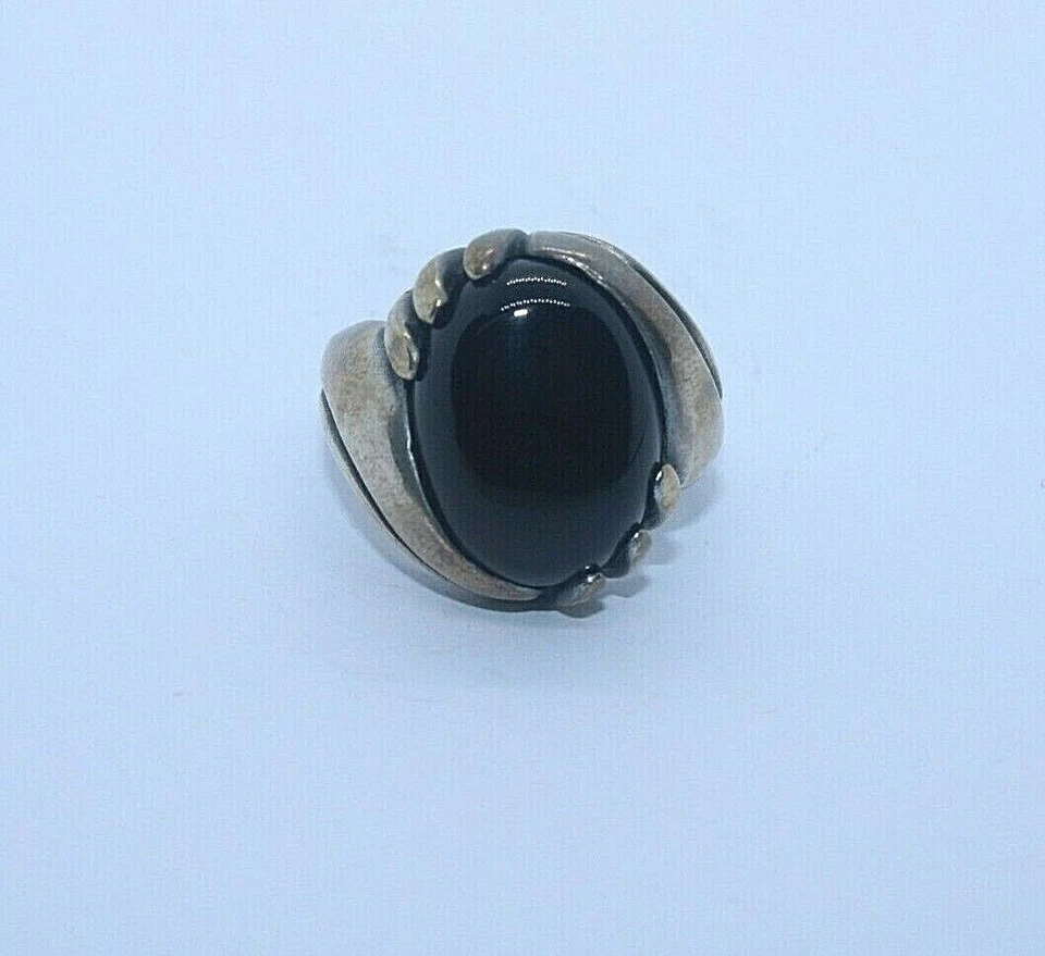 Yemeni Black Aqeeq Stone Agate Silver Men Ring , Black Yusr 33 Prayer Beads - Image 4 of 4