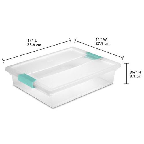 Sterilite Clip Box, Stackable Small Storage Bin with Latching Lid - Picture 20 of 48