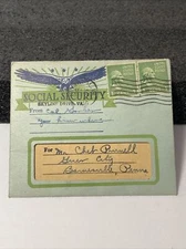 1940 H Fishlove Company Social Security Gag Novelty Joke