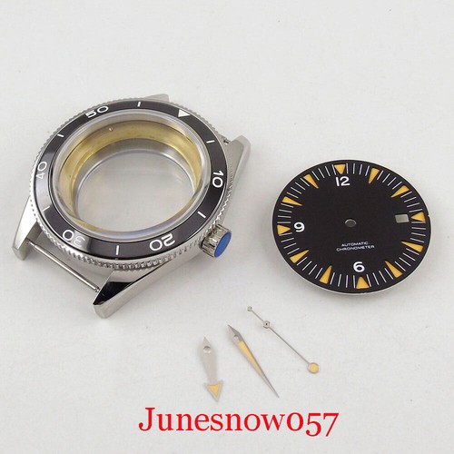 10ATM Watch Case Dial Needles Set GlassBack for NH MIYOTA ETA2836 Sapphire Glass - Picture 24 of 32