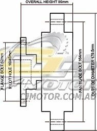DAYCO Fanclutch ( 11 Blade Fan) FOR Holden Rodeo Feb 2003 - Nov 2005 3.5L - Picture 1 of 1