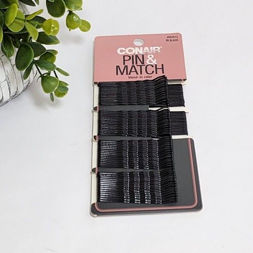 Conair Pin & Match Blend-In Color Black Hair Bobby Pins 90-count #55351Z - Picture 2 of 5