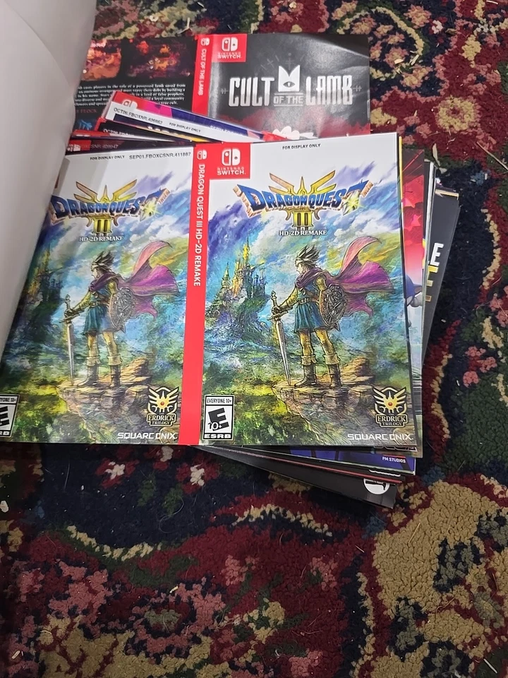 Lot Of 200+ Nintendo Switch “For Display Only” Case Artworks Mario and More - Image 3 of 4