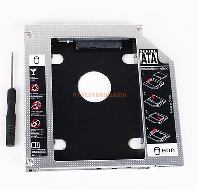 2nd Hard Drive HDD SSD Caddy for HP Pavilion G4 G6 G7 replace UJ8B1  DS-8A5LH DVD