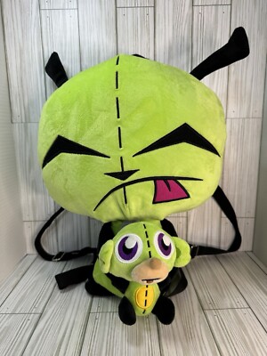 Invader Zim Mini Backpack Bag Green Plush Monkey GIR Tongue 15