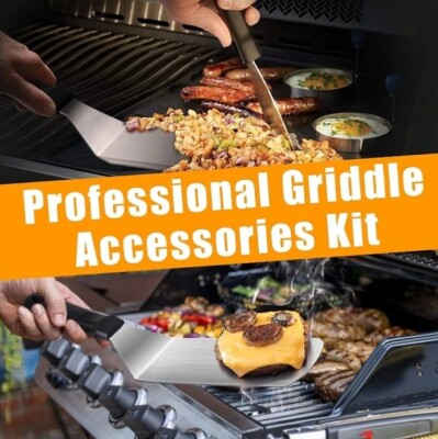 Griddle Accessories,15 Pcs Flat Top Grill Accessories kit for Blackstone 