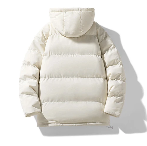 Men's Cotton Padded Winter Short Warm Outwear Jacket Hooded Casual Thermal Coat - Picture 18 of 34