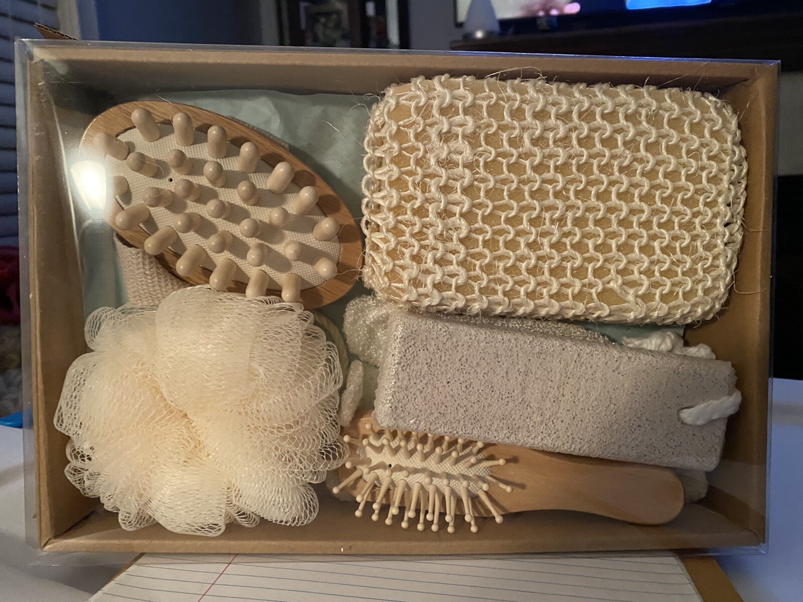 Essential Design Bath Beauty Accessories 6 PC Set Personal Spa Bathing