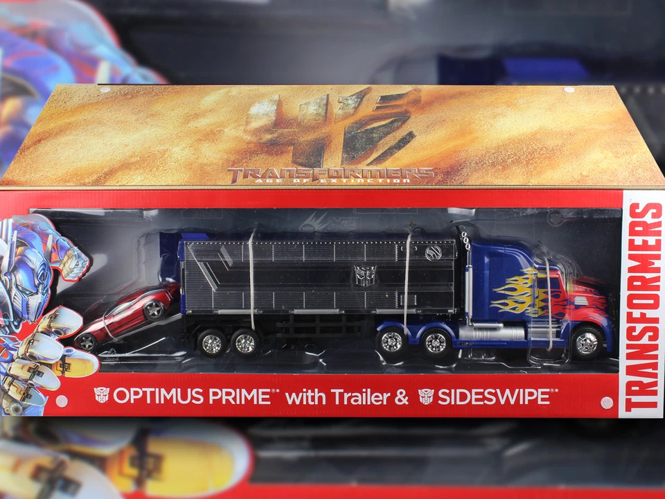 Hasbro Transformers AOE 4 Platinum Edition OPTIMUS PRIME w/ Trailer & Sideswipe - Image 3 of 3