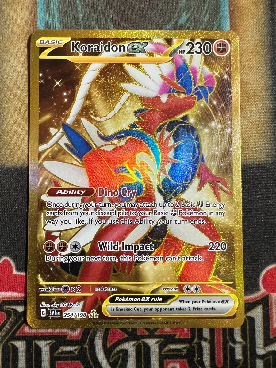 Carta Pokémon Original Koraidon EX Secreta 254/198