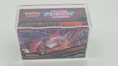 Pokemon Acrylic Build and Battle Stadium Box Holder Case Box, Framing/Display