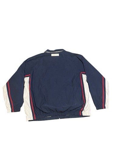 Classic Style Windbreaker Prestwick & Moore Men’s Size XL Navy, Red, and White - Picture 2 of 10
