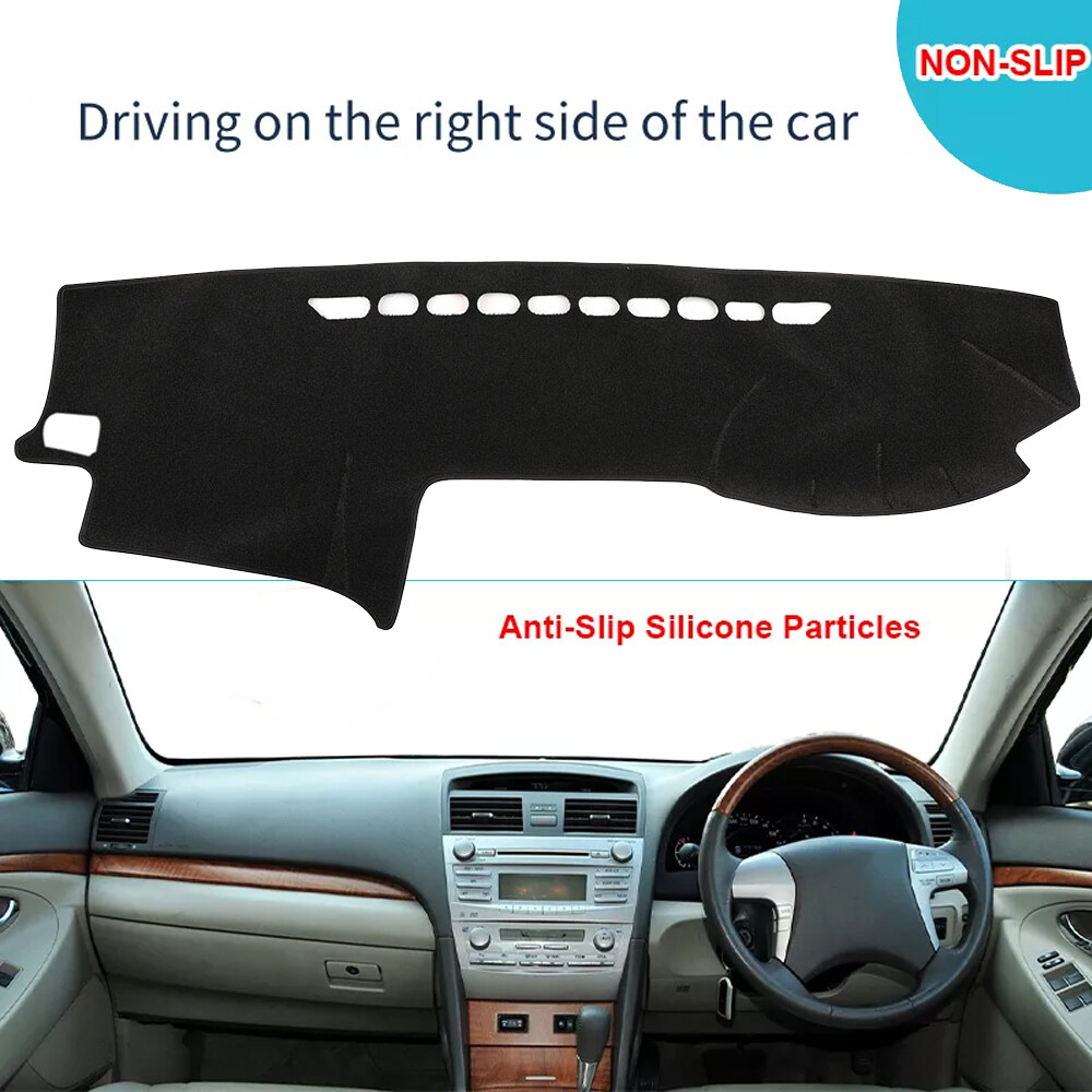 Black Dash Mat DashMat Pad Dashboard Cover For Toyota Prado 120 Series