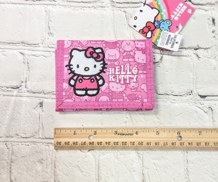 Hello Kitty Pink Trifold Wallet 2010 Sanrio RARE | eBay