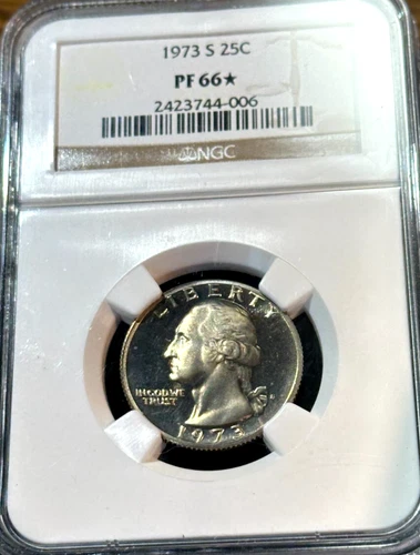 1973-S Washington Quarter NGC PF66* Best Price on Ebay* CHRC