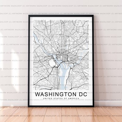 Washington DC ungerahmte Karte Poster Druck Washington DC Print ungerahmte Karte USA