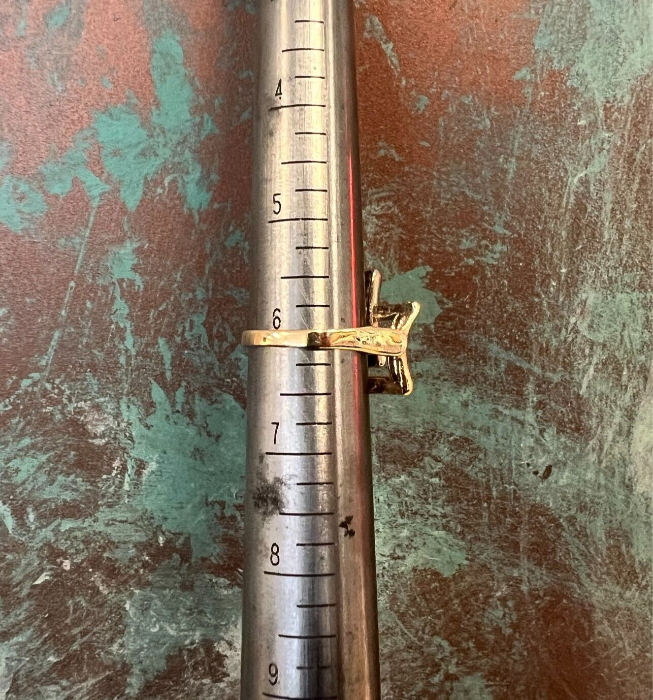 Interlinked Squares Design Two-tone Gold Ring 14K… - image 7