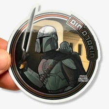 STAR WARS: THE MANDALORIAN METALLIC Vinyl Sticker - FREE SHIPPING