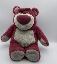 Disney Store Pixar Lotso Huggin Bear 15" Plush Stuffed Animal Scented Strawberry