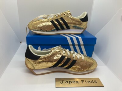 adidas Originals Country OG JQ5110 Gold Metallic Black New color