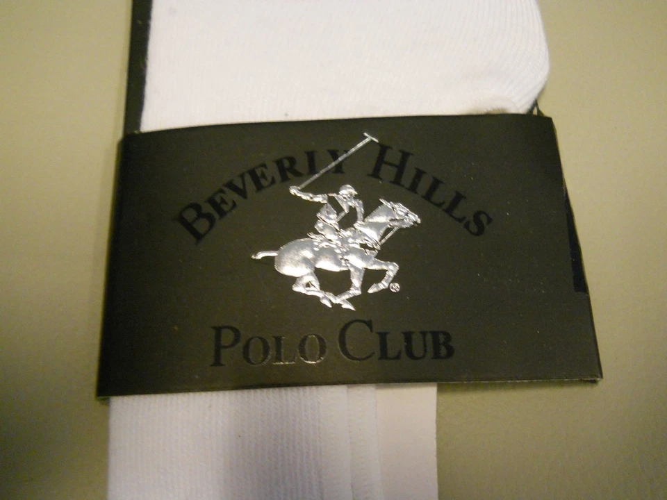 基本款很棒! 比佛利山庄 Polo Club 女士白色隐形袜子 9 - 10 1/2 — 第 2/3 张图片