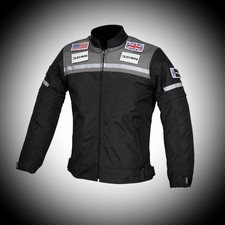 Duchinni Grid Black Kid's Armoured Textile Jacket