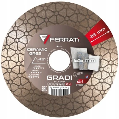 Diamanttrennscheibe 125 mm Fliesen Feinsteinzeug FERRATi Premium