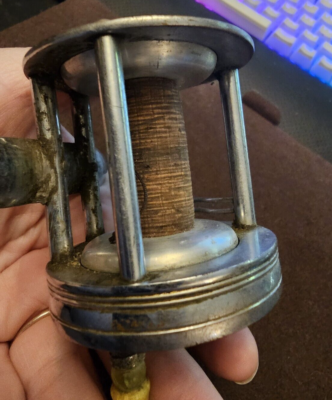 Moulinet de pêche Shakespeare 1920 modèle Wonderel GA Baitcast, VINTAGE