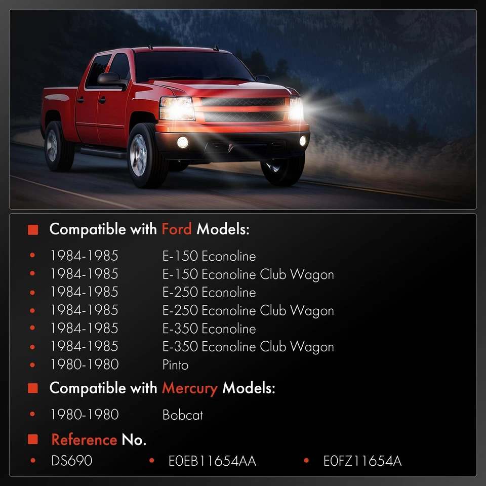 Interruptor de faros para Ford E-150 E-250 E-350 Econoline Club Wagon 84-85 Mercury Foto 2 de 4