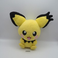 Pichu Spiky Ear C0204 Pokemon Banpresto 2009 Plush 7" Stuffed Toy Doll japan