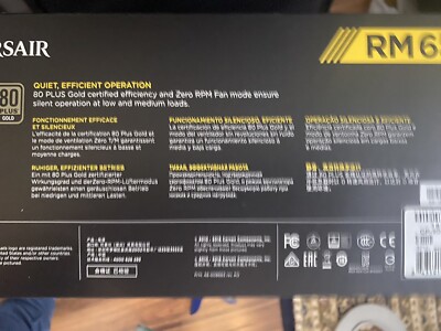 Corsair RMx RM650x 650W Fully Modular Power, 80 Plus Gold - Open
