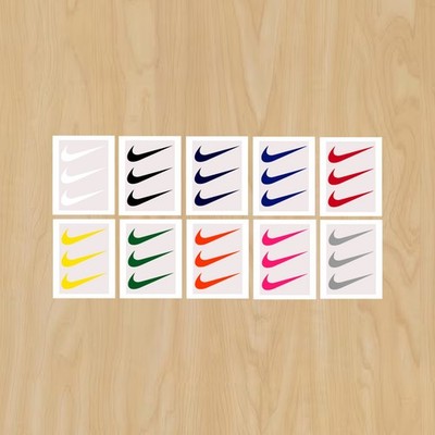 3 Nike 2'' inch wide swoosh logo Heat Transfer Vinyl HTV Iron On