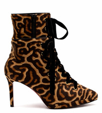  1,595 CHRISTIAN LOUBOUTIN Circus Pony-Hair Leather Boots 35.5 EU; 5.5 US NIB