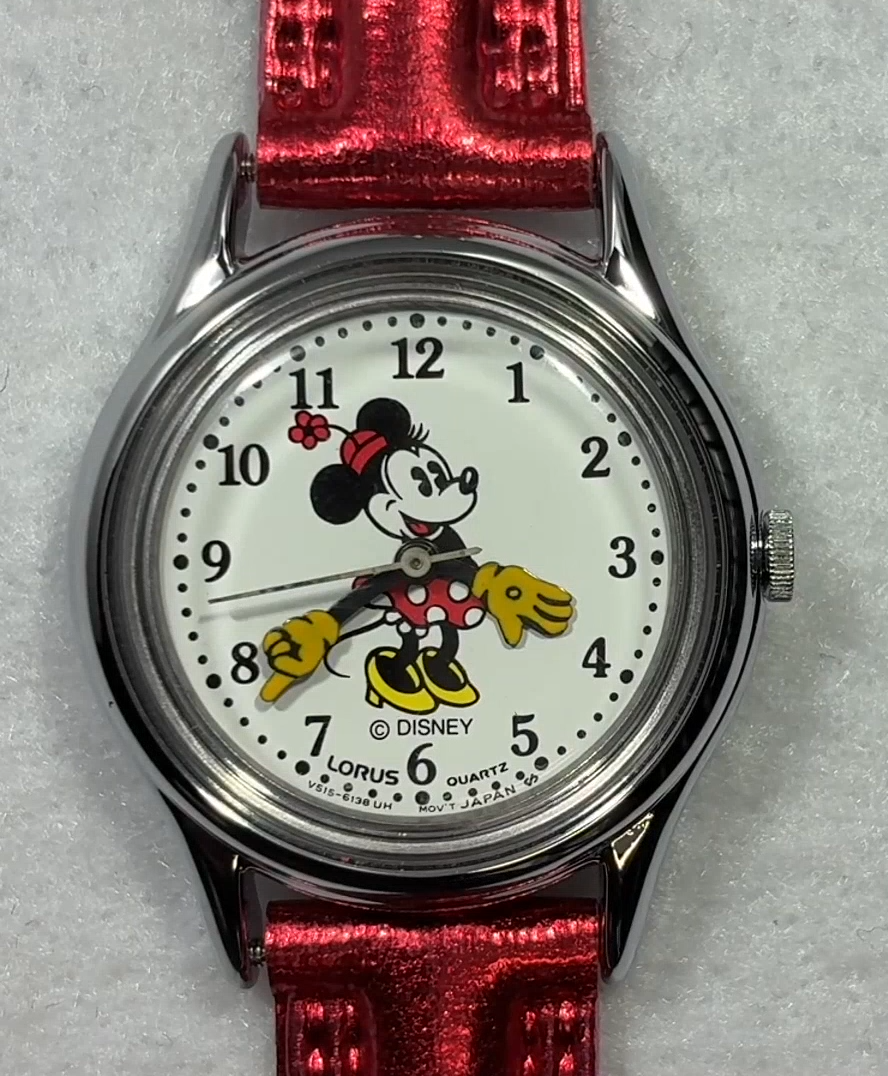 Vintage Lorus Disney Minnie Mouse moving arms watch NEW BATTERY Disney | Accessories | Disney Ladies Minnie Mouse Moving  main image 2