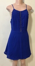 Lulus Royal Blue Eyelet Sundress (M) EUC