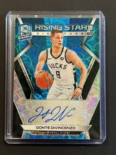 2018-19 Panini Spectra Donte DiVincenzo Neon Blue Prizm Rookie RC Auto RSDDV /60