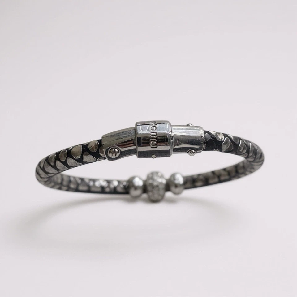 HENRI BENDEL серый серебряный змея кожаный браслет серебряная бусина магнитные R $148 - Изображение 4 из 4